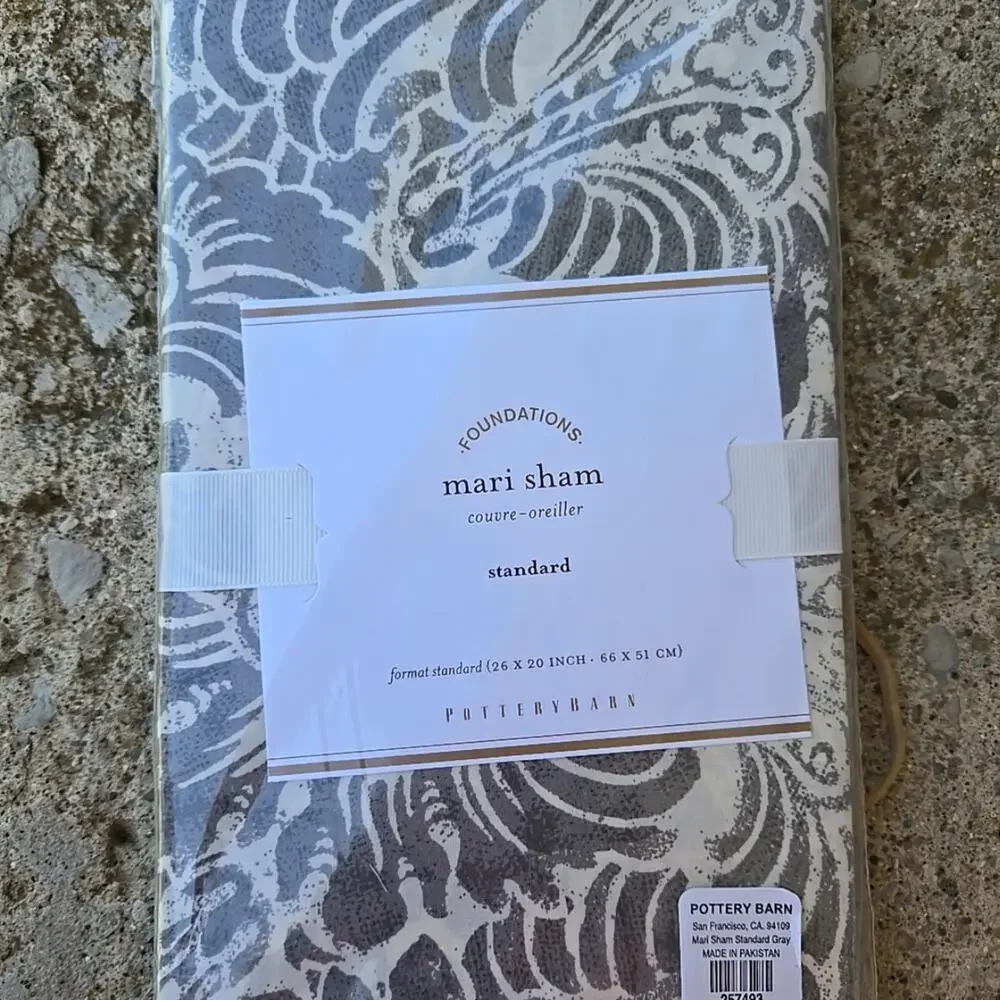 Pottery‎ barn mari standard sham sz 26x20